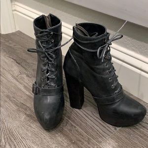 Steve Madden Carnaby black leather boots size 8.5